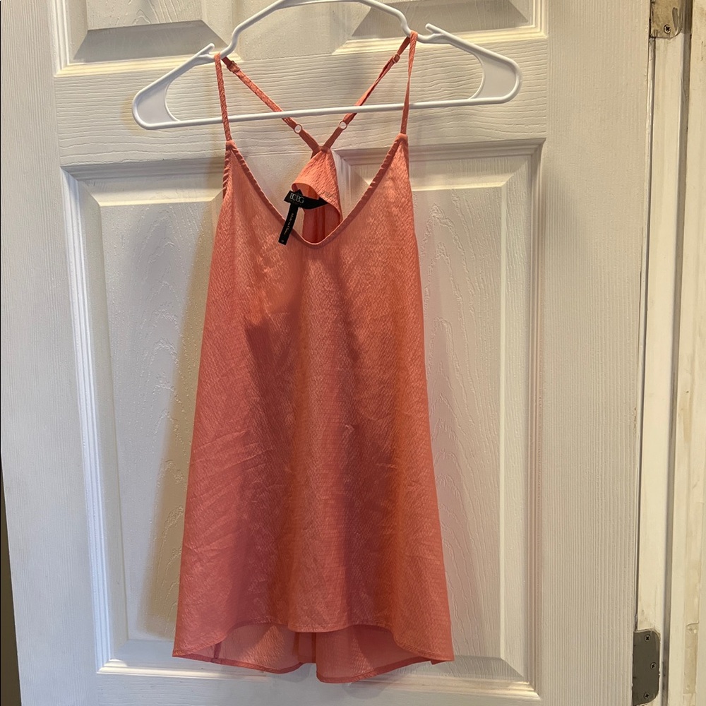 BCBG Paris Coral Strappy Tank Top